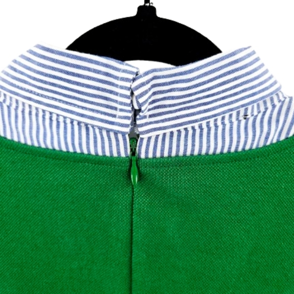 Talbots Stretchy Preppy Shirt Dress 3/4 Sleeve Pockets - Picture 4 of 13